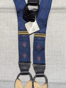 Tirantes vintage COACH azul RETRO ARGYLE brackets trafalgar - Imagen 1 de 9