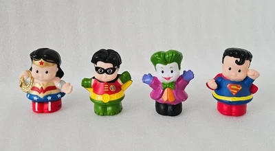 Fisher Price Little People DC Heroes Lote de cuatro (4) figuras de repuesto Foto 1 de 4