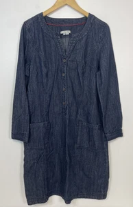 Robe bleue manches longues en jean Boden pour femme taille 14L - Photo 1/9