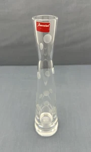 BACCARAT France PASSION CLOWN Crystal 9" FLOWER BUD VASE Etched Polka Dots - Picture 1 of 14