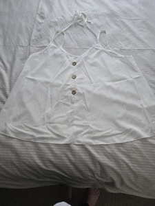 Shein Curve white summer top, size 14, comes from Smoke free home - Picture 1 of 2
