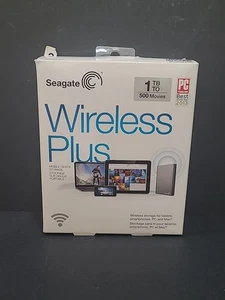SEAGATE WIRELESS PLUS 1 TB Mobile Device Storage New Open Box - Picture 1 of 5