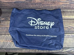 Large Disney Store Reusable Shopper Tote Blue + White Shopping Bag Mickey Mouse - Picture 1 of 5