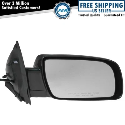 Right Side Mirror Power Black Passenger RH For 88-98 Chevy Safari GMC Safari - Image 1 of 4
