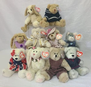 Ty Beanie Babys 1993 "The Attic Treasures Collection" 10 Stück verbunden mit Etikett - Bild 1 von 19
