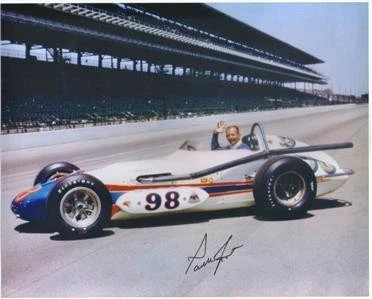 ~ PARNELLI JONES (декабрь) подписанный 1963 INDY 500 победитель автомобиля 8 X 10 фото Бесплатная доставка ~ - Изображение 1 из 4