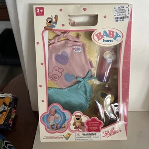 ZAPF Creation Baby Born Vintage READ DESCRIPTION MINT Swimsuit Outfit Bear NEW - Picture 1 of 6