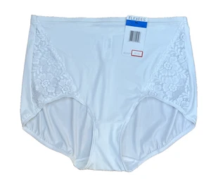 Maidenform Flexees Lace Briefs Panties White size XL NEW - Picture 1 of 5