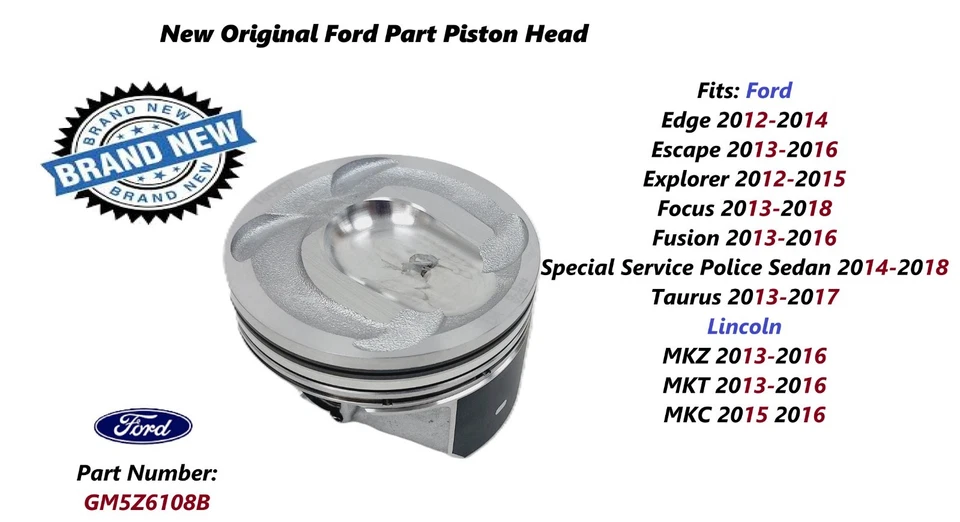 Ford Escape Fusion Lincoln MKT MKZ 2013-2016 2,0 L pistón GM5Z6108B Foto 1 de 4