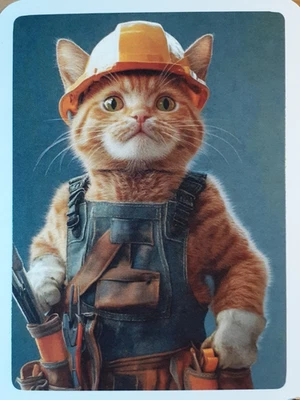 una tarjeta divertida para cualquier ocasión - un trabajador de la construcción Foto 1 de 2