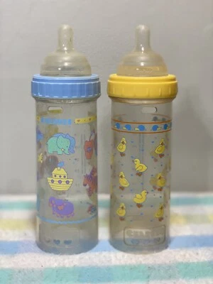 Biberones de 8 oz vintage decorados con querubines burbuja pezón Foto 1 de 4