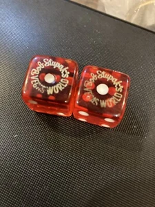 Vintage "Bob Stupak's Vegas World" Casino Dice Las Vegas Nevada - Picture 1 of 1