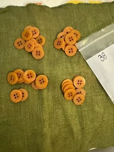 38 Vintage Butterscotch Bakelite Buttons - Picture 1 of 2