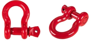 1/2 pulgada. Paquete de 2 grilletes D-Ring acabado rojo revestimiento protector para todo tipo de clima 4.000 lb - Imagen 1 de 1