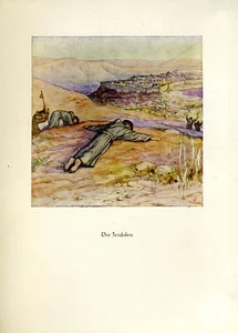 Franziskus -- Vor Jerusalem - Coloriert - aus 1931 - Picture 1 of 1