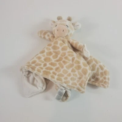 Carter's жираф милый безопасности одеяло соска держатель желтовато-коричневый белый плюшевый - Изображение 1 из 4