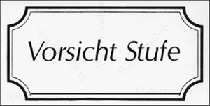 Pegatina coche atención precaución escalón escalera peligro tropiezo adornos 491 12 cm - Imagen 1 de 4