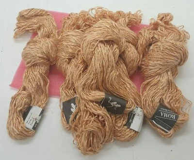 NATUR wolle zum stricken Häkelgarn-kupfer -Strickwolle 500gr.baumw./vis./|st09 - Bild 1 von 4