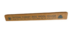 Patons tappeto tacchino misuratore lana vintage tappeto in legno misuratore di misura 1 in