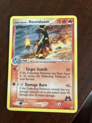 Pokémon TCG Team Magma's Houndoom EX Team Magma vs Team Aqua 34 Regular Uncommon - Image 1 of 2