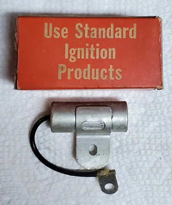 Condensador de encendido estándar AL-39 1930-42 cable castaño rojizo Essex Hudson Nash Packard Foto 1 de 2