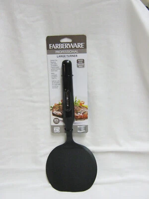 NEW FARBERWARE LG  NYLON/PLASTIC ROUNDED SOLID SPATULA TURNER FLIPPER UTENSIL - Image 1 of 4