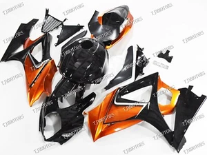 For GSXR1000 2007-2008 Orange Black ABS Injection Mold Bodywork Fairing Kit - Imagen 1 de 5
