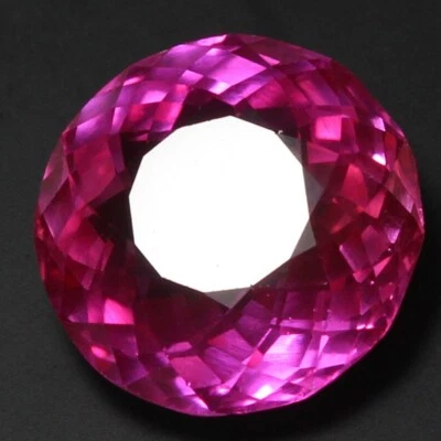 Natural Certified 30.00 Ct Utah Red Berryl Bixbite Flawless Round Unheated Gems - Image 1 of 4