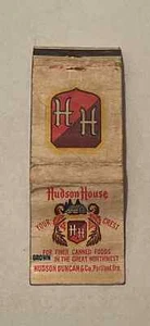 Hudson House Portland Oregon Vintage Matchbook Cover 97B - Imagen 1 de 1