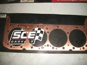 2-SCE SBC COPPER HEAD GASKETS 4.155 X 072 SMALL BLOCK CHEVY GM P11157 PAIR NHRA - Foto 1 di 2
