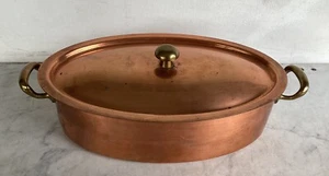 Vintage CULINOX SPRING SWITZERLAND Copper Stainless Fish Steamer Pot Pan Mint - Picture 1 of 20