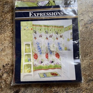 Expressions Stop Bugging Me Vinyl Shower Curtain 72X70in New - Picture 1 of 7