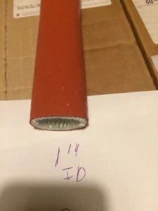 7 FEET PLUS 1” ORANGE HEAT SHIELD TUBING FUEL LINES STARTER WIRES ETC. - Picture 1 of 11