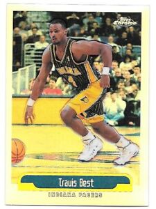 TRAVIS BEST REFRACTOR 1999-00 TOPPS CHROME 31 INDIANA PACERS SP