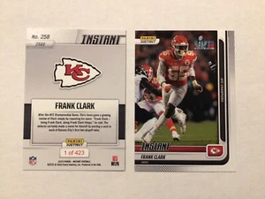 Frank Clark #258 Chiefs 1 of 423 made 2022 Panini Instant AFC Champions SB 57 - Picture 1 of 1