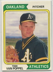 1992 SCD Sports Card Price Guide Monthly #44 Todd Van Poppel Oakland Athletics - Picture 1 of 2