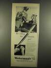 1955 Waterman's C/F Fountain Pen Ad - Imagine That