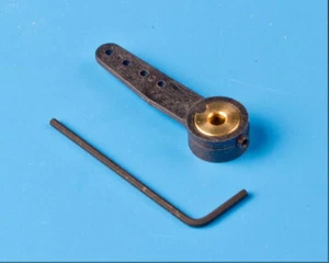 Steuerarm Lenkhebel einseitig für 4 mm Wellen Nylon schwarz - Picture 1 of 1