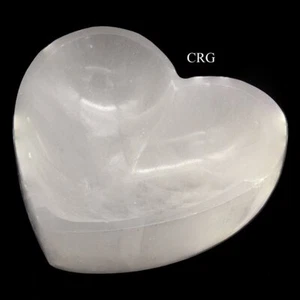 Cuenco Corazón Selenita (1 Pieza) Tamaño 10 cm Cristal Piedras Preciosas Decoración Hogar - Imagen 1 de 3