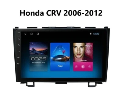 Honda CRV 2006-2012 Android 11 Autoradio 9" Touchscreen Bluetooth GPS 3D Navi FM - Bild 1 von 4