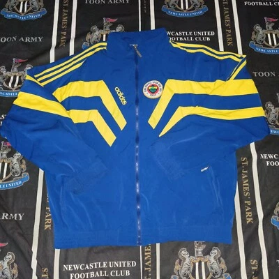 Abrigo de fútbol americano de entrenamiento Fenerbahce raro vintage chaqueta Adidas 1995 1996 1997 Foto 1 de 4
