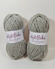 2 Skeins Knit Picks Wool Of The Andes Wool Yarn Dove Heather - 220 Yards Total