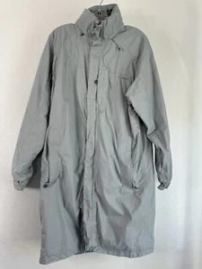 L.L. Bean Goretex Trench Coat Rain Jacket Medium Regular Gray - Picture 1 of 9