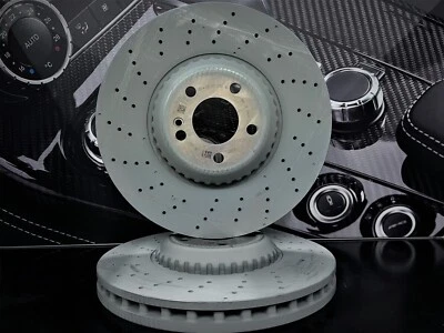 Genuine Mercedes-Benz W222 S-Class FRONT AMG Brake Discs X2 A2224215100 NEW - Image 1 of 4