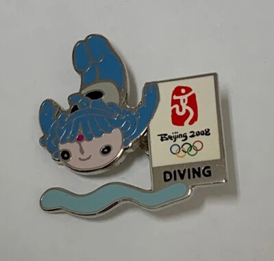 2008 Olympic Diving Pin Beijing Mascot Lapel Pin - Image 1 of 4
