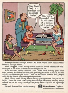 1974 Pitney Bowes Copiers: You Don’t Look Like Porto Meter Vintage Print Ad - Bild 1 von 1