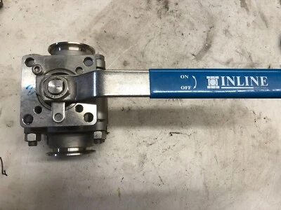 Inline 2-1/2" Stainless Steel Flanged Ball Valve CF3M 2019 600 psi - Image 1 of 4