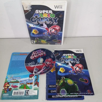 Super Mario Galaxy (Nintendo WII, 2011) CIB Complete - Tested - Image 1 of 4
