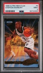 1998-99 Ultra NBAttitude #6 Stephon Marbury - LOW POP - 1 Higher - PSA 9 - Picture 1 of 2