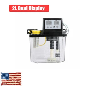 2 Liter Dual Digital Schmierpumpe Automatische CNC Pumpe 110 V Kraftstoffspender - Bild 1 von 5